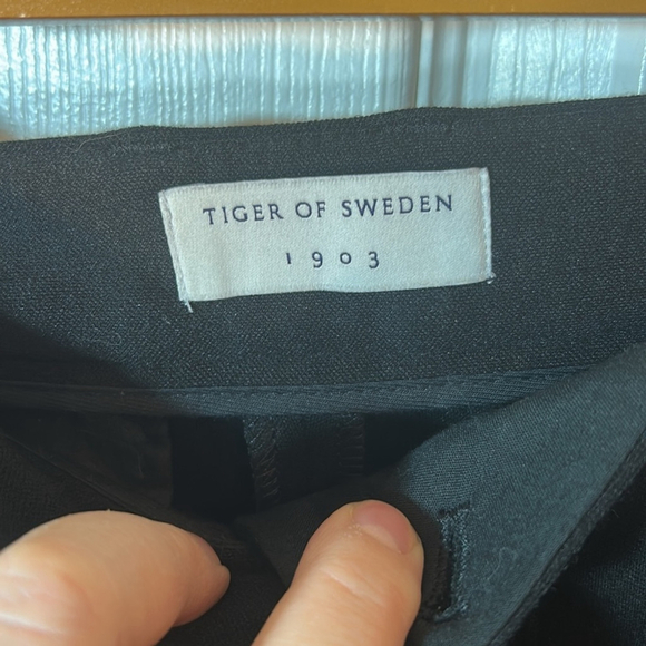 Tiger of Sweden Blossom S Black Trousers wool blend size 40/large scandi girl - Picture 4 of 9